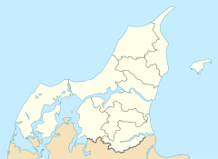 Mapa lokalizacyjna Jutlandii Północnej