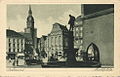 Historische Postkarte, Marktplatz