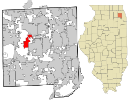 DuPage County Illinois incorporated and unincorporated areas Winfield highlighted.svg