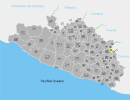 Tlalixtaquilla de Maldonado – Mappa