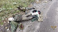 Знищені російські солдати під час наступу на Лиман 1 жовтня 2022 року