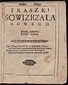 Fraszki Sowiźrzala nowego 1614