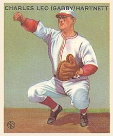 Gabby Hartnett is one of the statistically unusual number of MLB players to have died on his birthday. GabbyHartnettGoudeycard.jpg