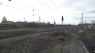 Das Gleisvorfeld des Bahnhofes Buchholz (Nordheide)