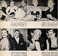 Grace Kelly với Bing Crosby, Oleg Casini, Clark Gable và Spencer Tracy