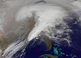 Satellitenbild vom 1. Februar 2011