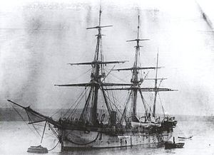 HMS Egeria в 1874 году