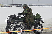 Eine Honda FourTrax Rancher beim US-Militär, Dezember 2003