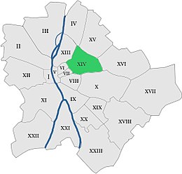 Zugló – Localizzazione