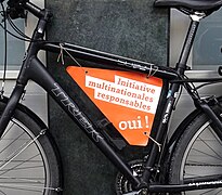 Sur un vélo, à Genève