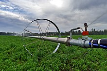 An alfalfa farm in Montana implementing an Irrigation Water Management Plan with assistance from the Environmental Quality Incentives Program Irrigation AM1 (38859901891).jpg