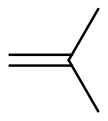 C4H8，isobutileno 2-metilpropeno