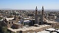 نمای کلی مسجد جامع از مناره امامزاده یحیی