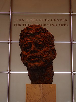 Bust of JFK from the Kennedy Center