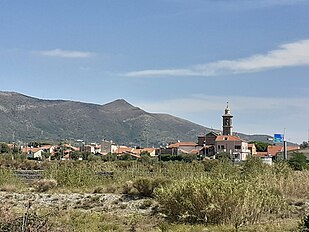 Léca (Arbenga), Panuramma au de là du Néva, piàu daa Bastìa