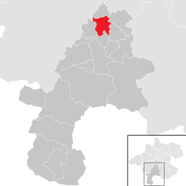 Poloha obce Laakirchen v okrese Gmunden (klikacia mapa)