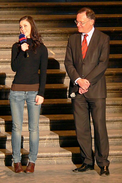 LENA and Stephan WEIL mayor HANNOVER