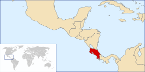 Poloha Kostariky