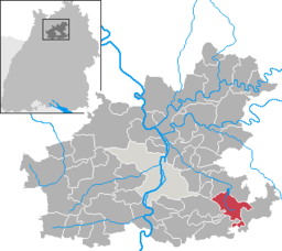 Läget för Löwenstein i Landkreis Heilbronn