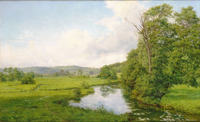 Ved Vingsted Mølle, Vejledalen (1899)