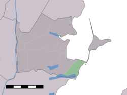 The statistical district of Uitdam in the municipality of Waterland.