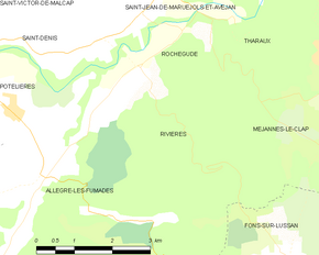 Poziția localității Rivières