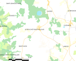 Le Bouchet-Saint-Nicolas – Mappa
