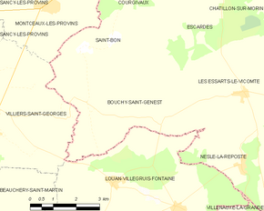 Poziția localității Bouchy-Saint-Genest