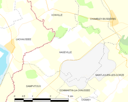 Kart over Hagéville