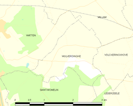 Wulverdinghe – Mappa