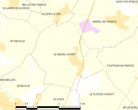 Carte de la commune.