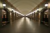 The main hall of Dostoevskaya station on Saint Petersburg Metro Line 4 in 2010