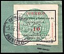 "Free and sovereign state of Sonora" 1913 Mexico 1913 Sonora Sc339 used on fragment.jpg