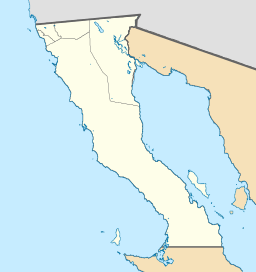 Location of El Carrizo Reservoir in Baja California, Mexico.