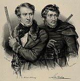 Michał Wołłowicz oraz Leon Przecławski portrety z dzieła Józefa Straszewicza, „Les Polonais et les Polonaises de Revolution du 29 Novembre 1830”[5]