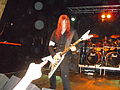 Michael Amott performing with Arch Enemy in Jevnaker, Norway in April 2010