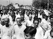 Hare Krishna Konar and Jyoti Basu in the rally of Food Movement of 1959