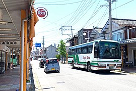 「五の町」バス停付近（2020年5月）