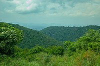 The forest underneath lies the Obosomase Waterfalls