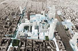 Quartier d'affaires La Part-Dieu des années 2020