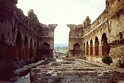 Rote Halle, Pergamon, Westtürkei, Innenraum von Osten