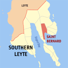 Saint Bernard na Leyte do Sul Coordenadas : 10°17'N, 125°8'E