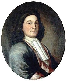 Portrait of William Phips, who served as the Royal Governor of Massachusetts Bay and who brought the 1691 Massachusetts Charter to New England from London Phips portrait.jpg