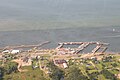 Vue aérienne du port de Caraquet