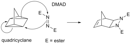 四環庚烷與DMAD反應