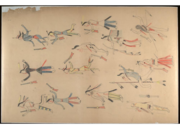 Пиктографический отчет Красной лошади о битве при Литтл-Бигхорн, 1881 г. 0000.png