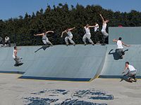 Skater im Skatepark