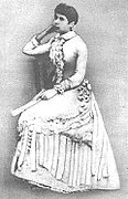 Posible imaxe de Rosalía ós vinte anos, talvez en Madrid en 1856-57.[1][2][3]