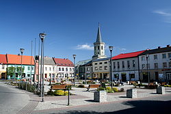 Lapangan pasar di Bieruń