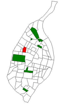 Location (red) of Academy within سنت لوئیس، میزوری